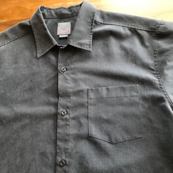 Mens Quiksilver Short Sleeve Dark Gray Medium - Picture 3 of 8